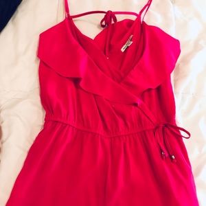 Hot pink romper